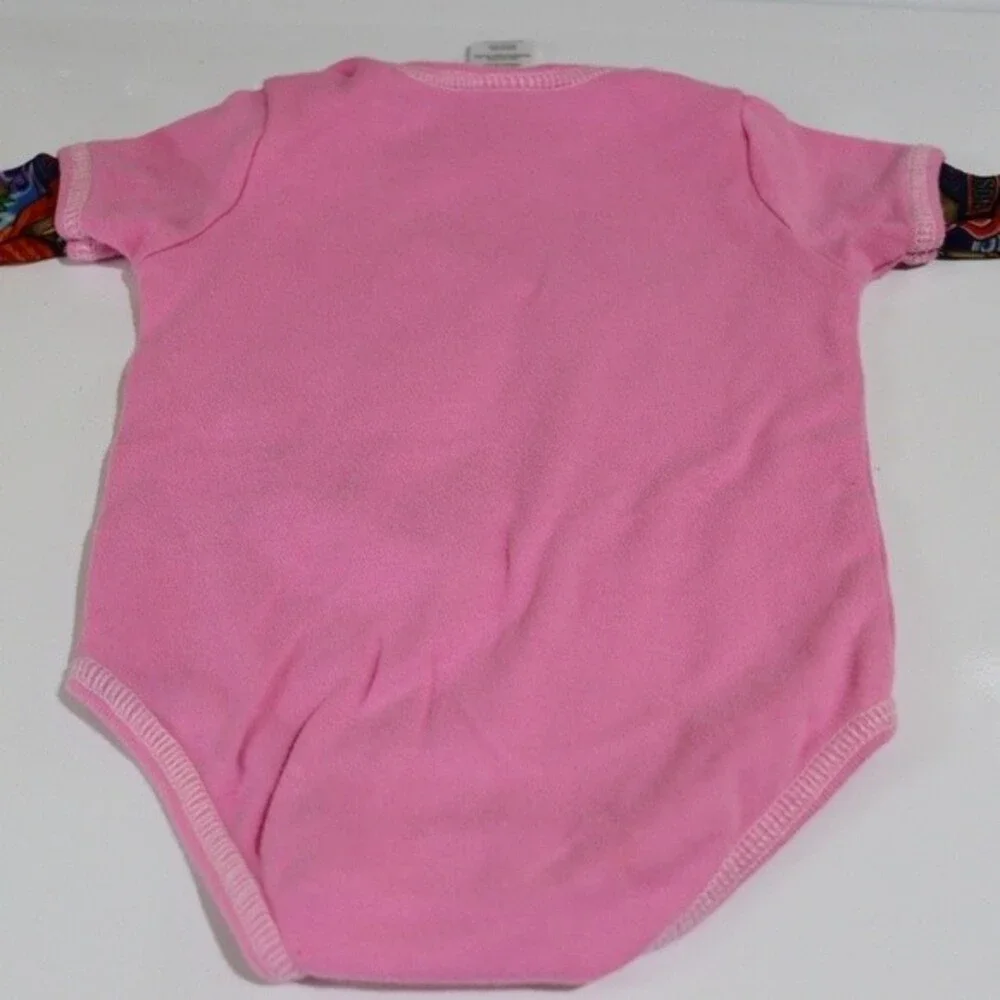 Harley Davidson Baby Girl Body Suits Lot of 3 Tattoo Arm Pink I Love Harley 3-6